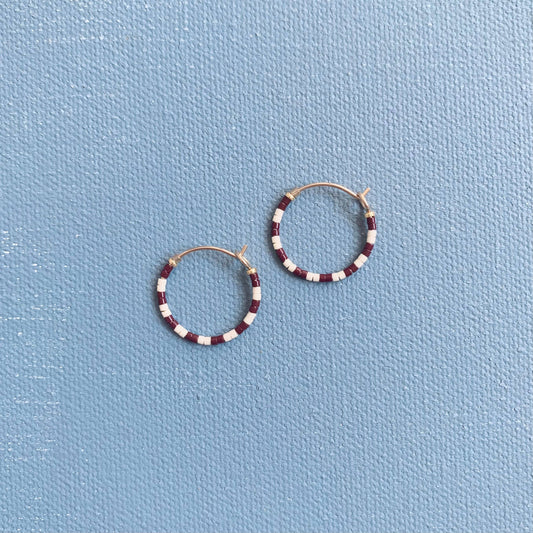 Alice Rise - Little Colorloop in Oxblood Stripe