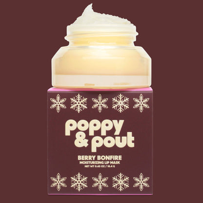 Poppy & Pout - Lip Mask, Retro Ski, Berry Bonfire, Limited Edition
