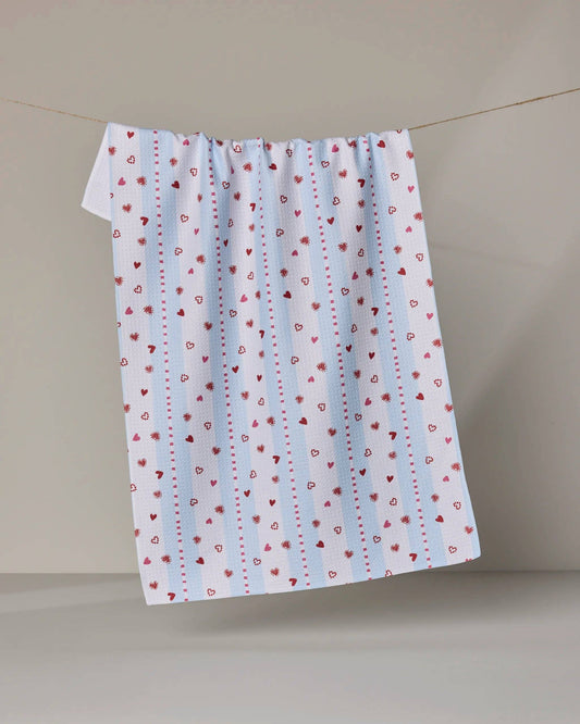 Geometry - Love Stripes Tea Towel