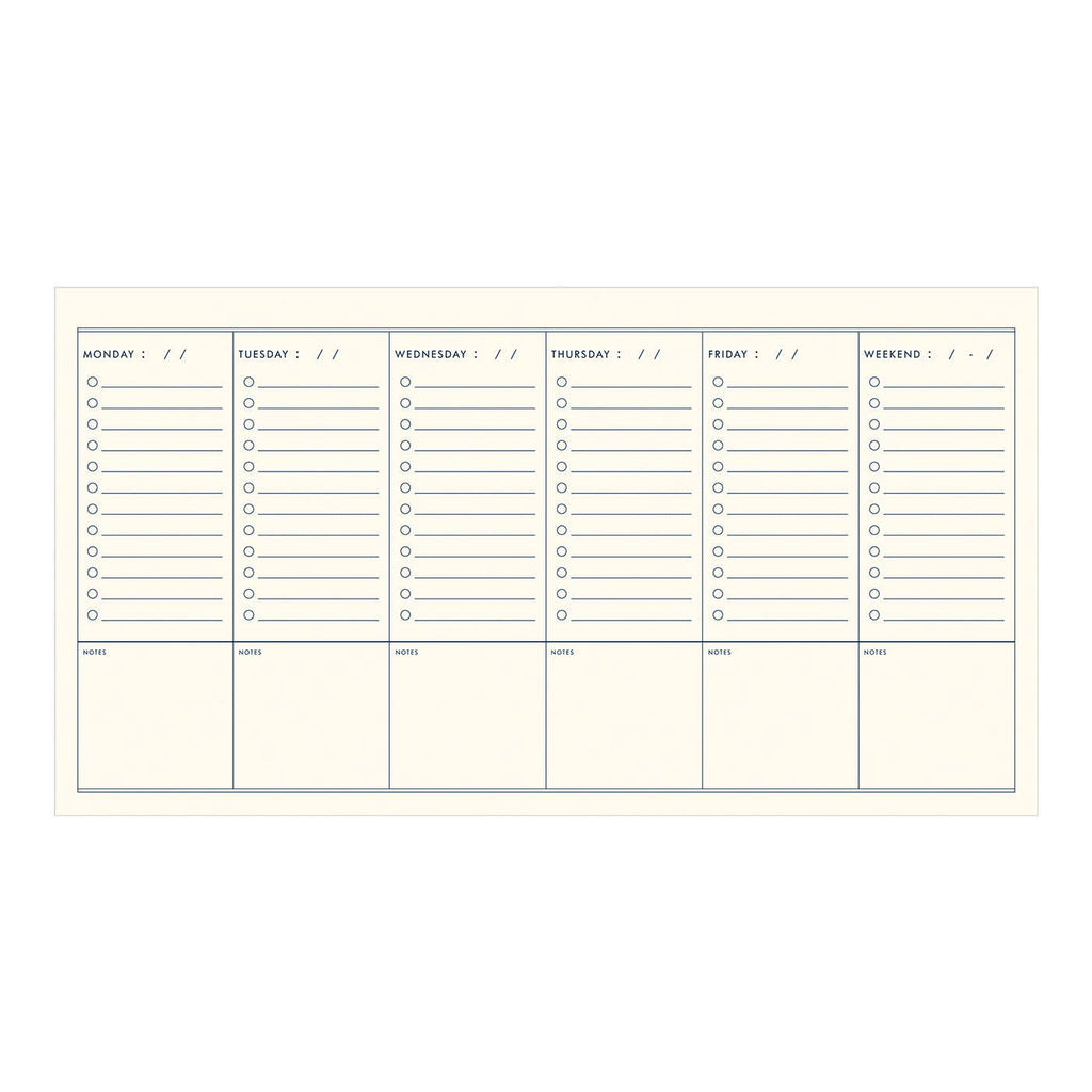 Ruff House Print Shop - To Do Simple Undated Weekly Planner