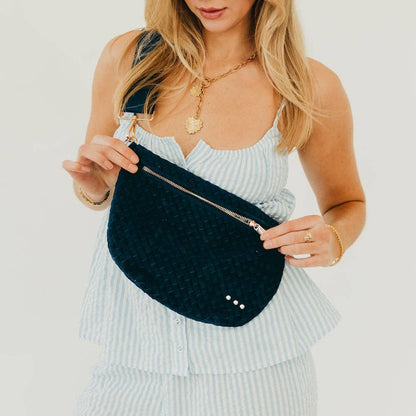 Pretty Simple - Suede Westlyn Woven Bum Bag