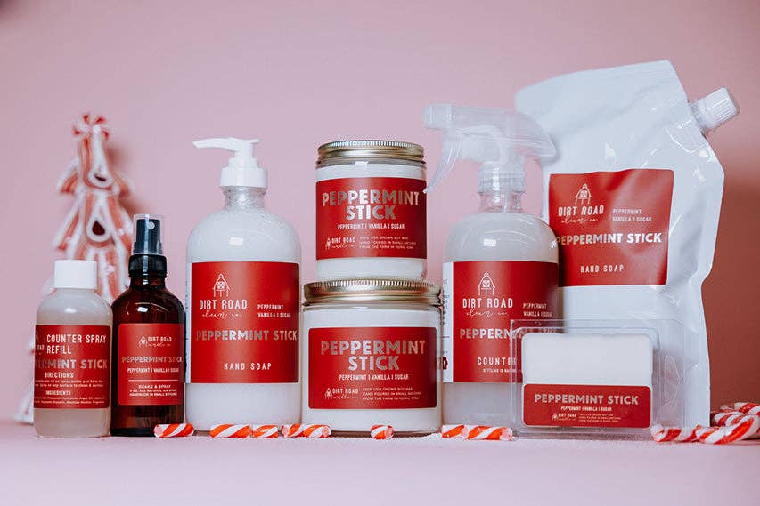 Dirt Road Candle Co - Peppermint Stick Hand Soap