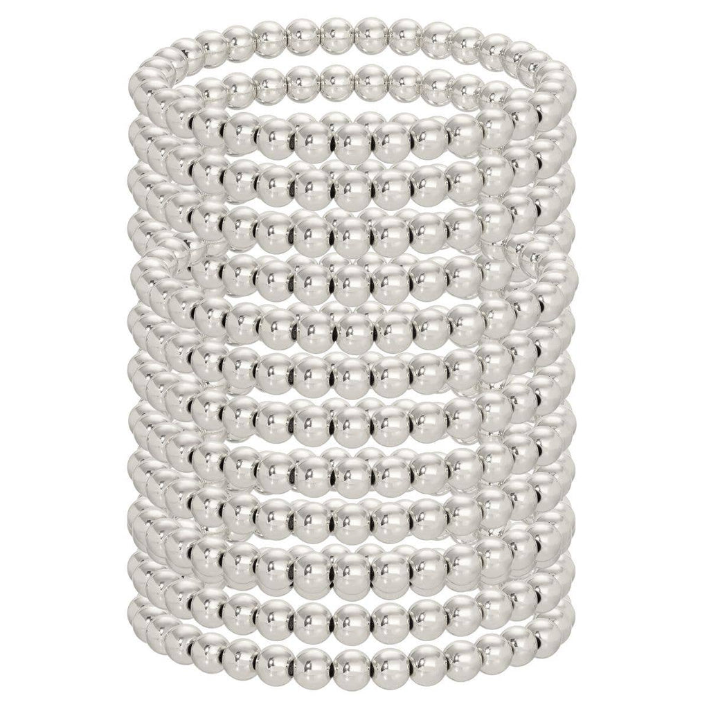 Splendid Iris - 6mm Beaded Bracelets
