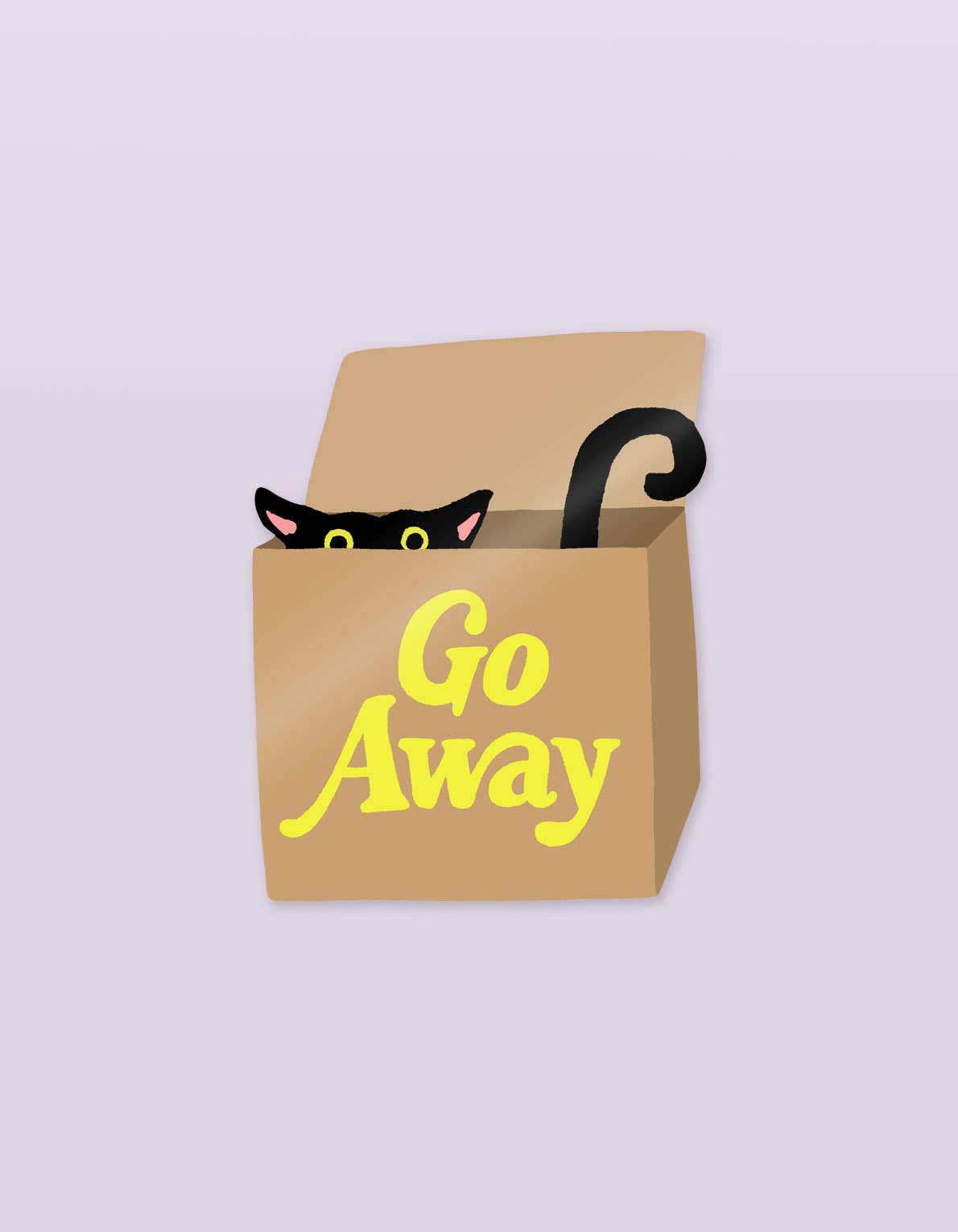 Idlewild Co. - Die Cut Sticker | Go Away Cat