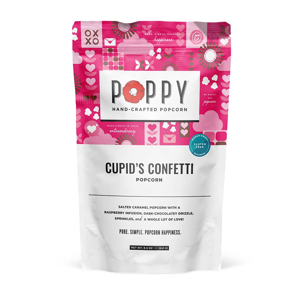 Poppy Hand-Crafted Popcorn - Cupid's Confetti Popcorn