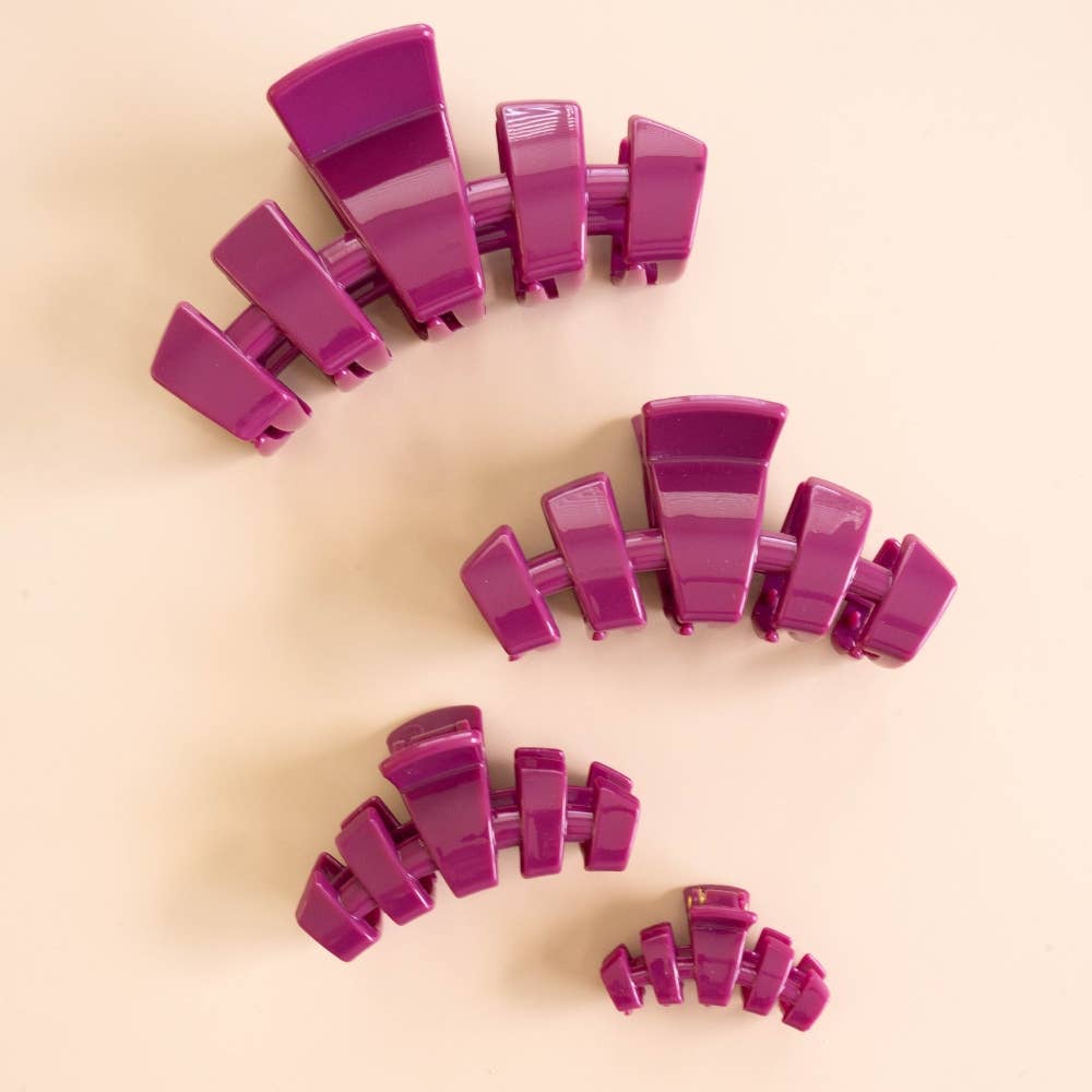 TELETIES - Classic Mulberry Medium Claw Clip
