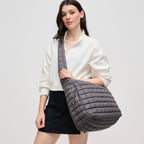 Urban Expressions - Leda Quilted Nylon Puffer Hobo - Assorted Colors