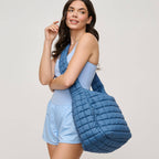 Urban Expressions - Leda Quilted Nylon Puffer Hobo - Assorted Colors