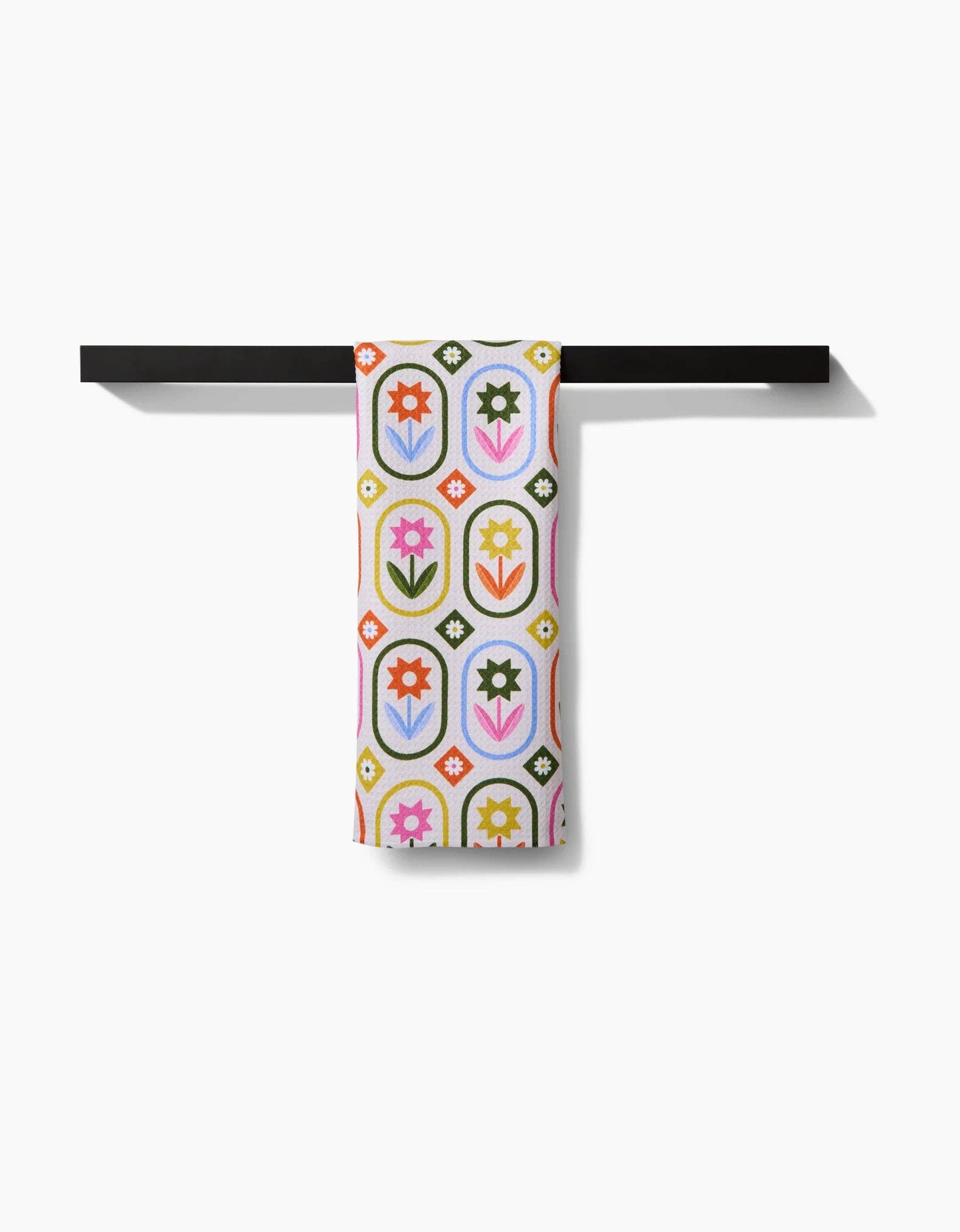 Geometry - Petal Patchwork Tea Towel