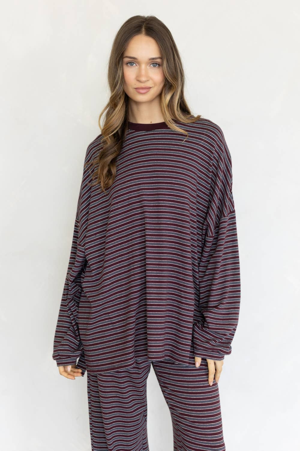 Lara Stripe Lounge Top