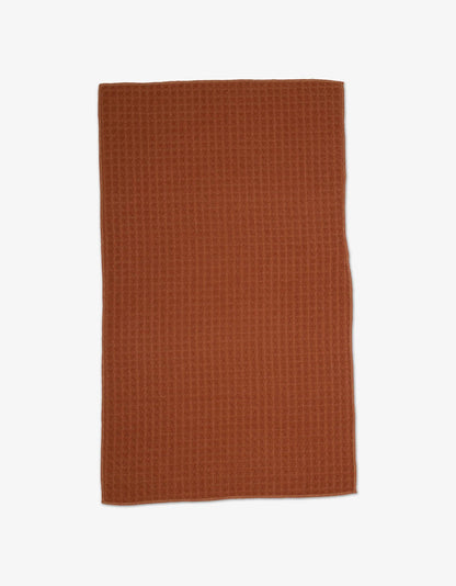 Geometry - Clay Waffle Hand Towel