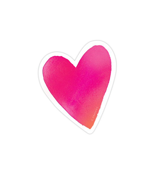 E. Frances Paper - Big Heart Sticker