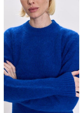 Pistola Sara Shrunken Crewneck Sweater - Azure