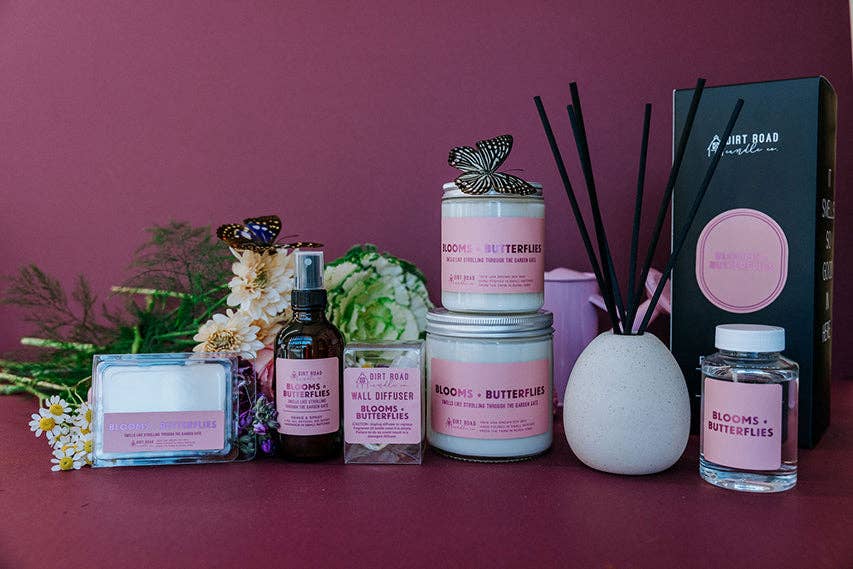 Dirt Road Candle Co - Blooms + Butterflies Candle