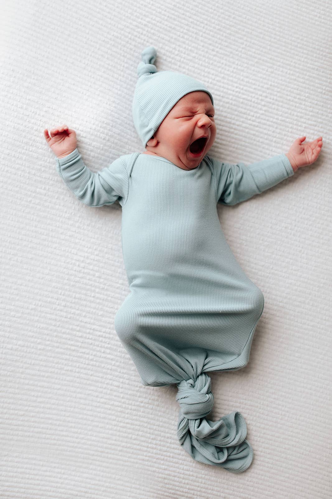 Three Little Tots - Blue Bird Knotted Gown