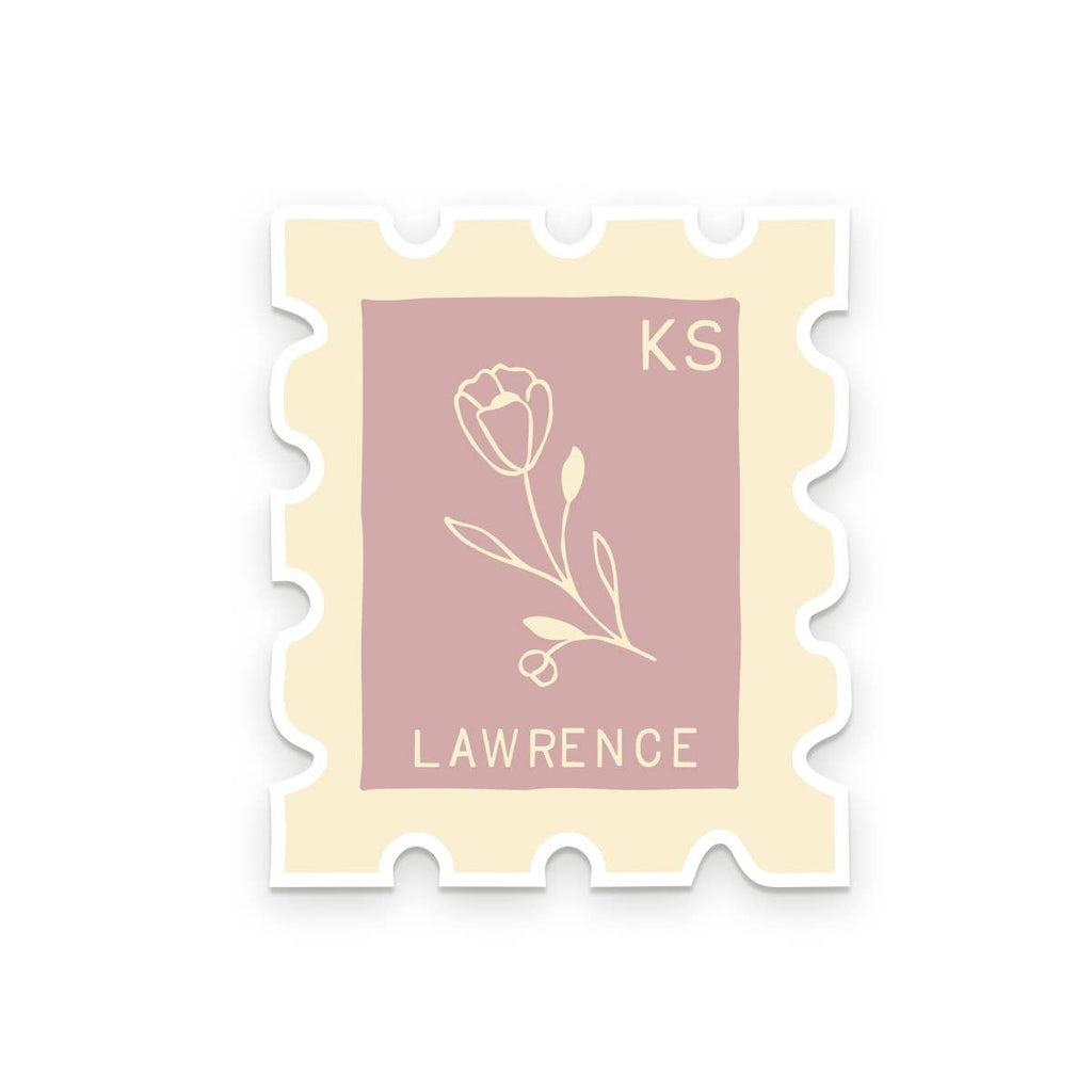 Ruff House Print Shop - Custom City Stamp Sticker - Atlantic, IA