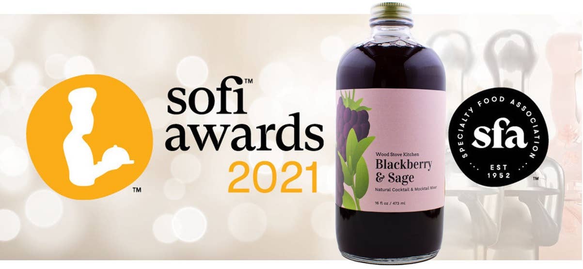 Wood Stove Kitchen - Blackberry & Sage Cocktail Mixer and Mocktail Mixer, 16 fl oz
