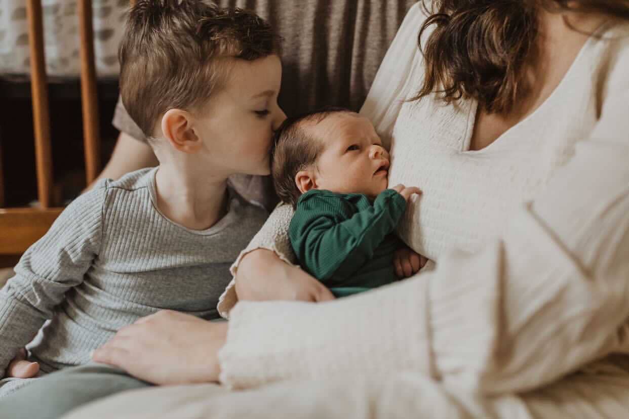 Three Little Tots - Forest Green Ribbed Knotted Newborn Baby Gown Sleepwear