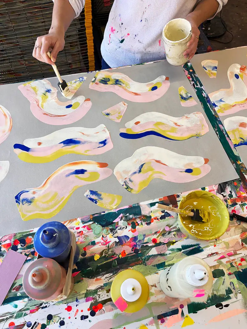 Moglea - Citron Hand Painted Folio