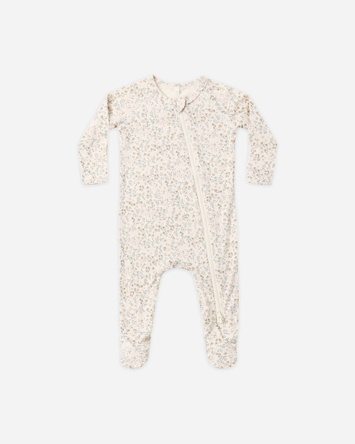 Quincy Mae - Bamboo Zip Footie Bloom