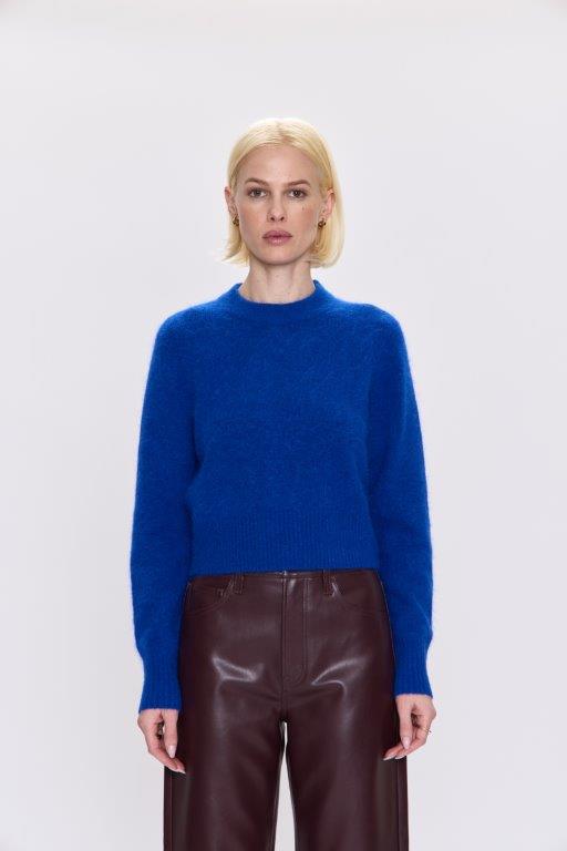 Pistola Sara Shrunken Crewneck Sweater - Azure