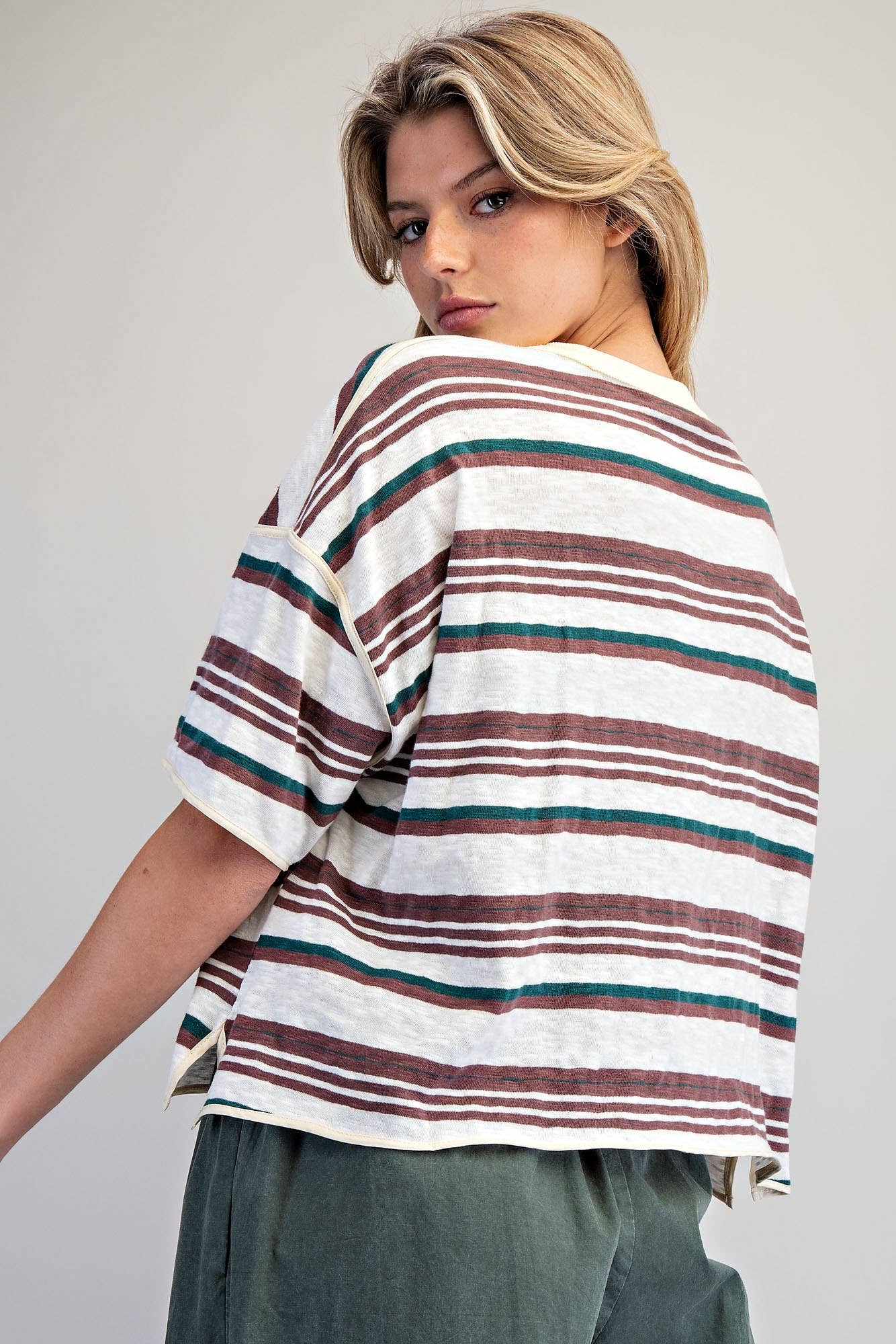 Willow Striped Boxy Tee