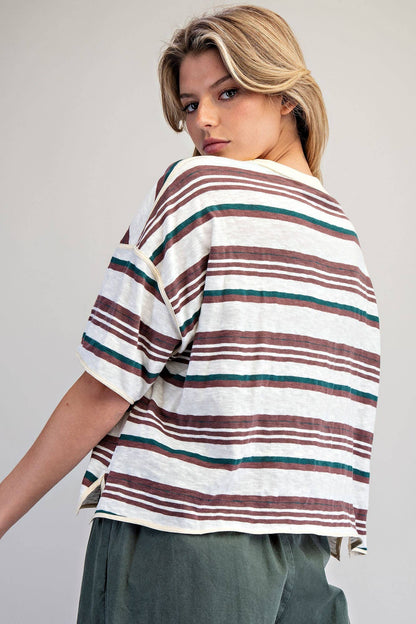 Willow Striped Boxy Tee