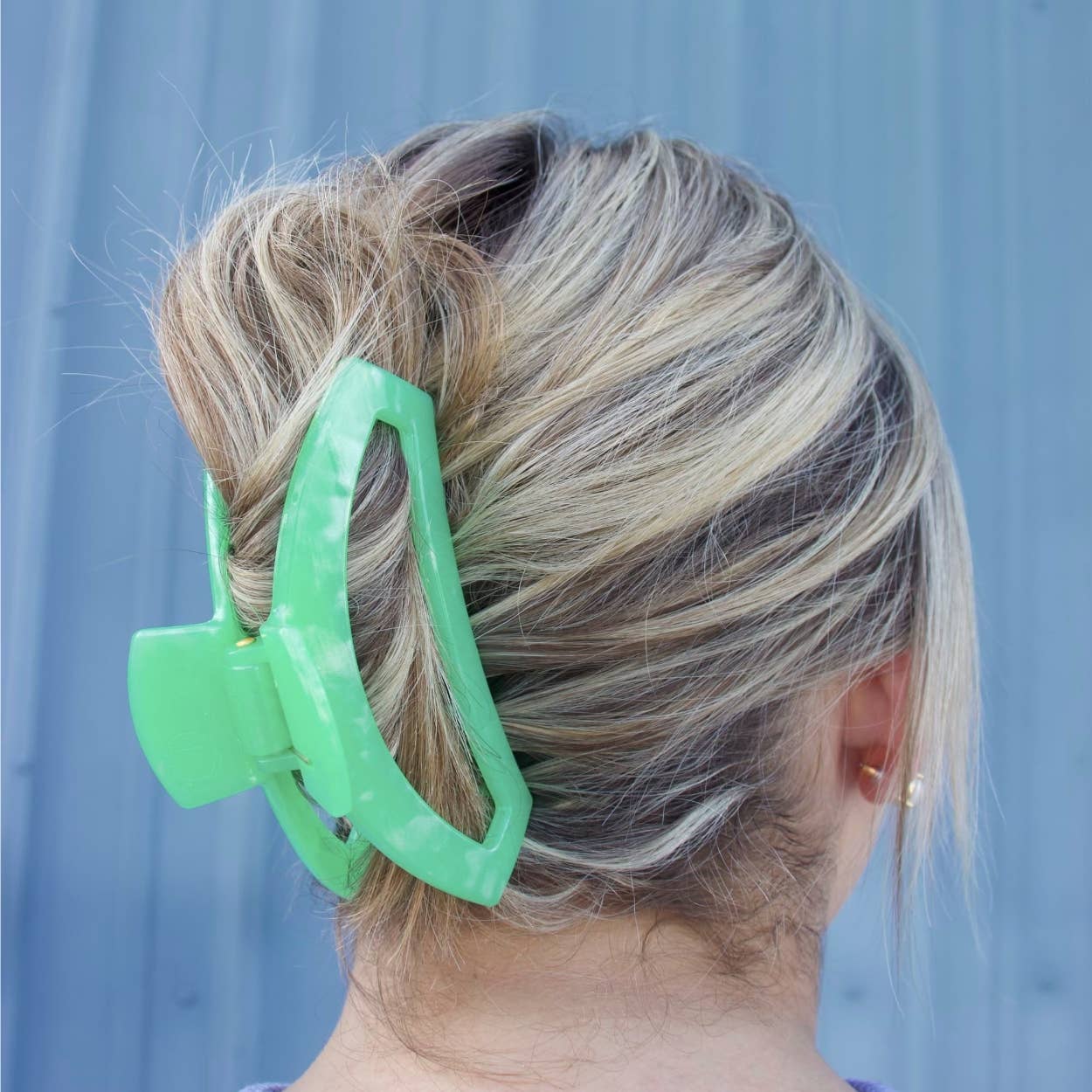 TELETIES - Open Hair Clip | Large | Spring Splash