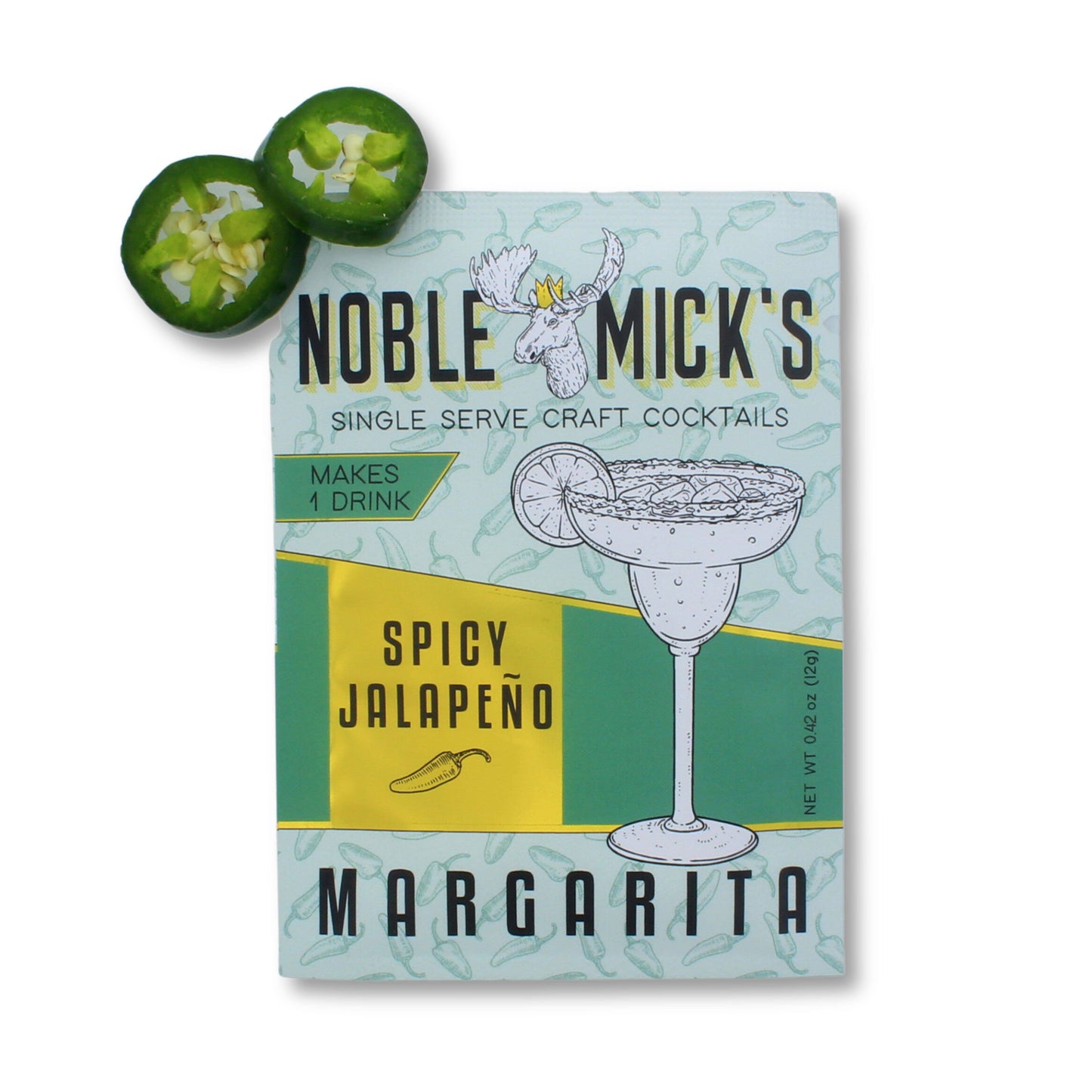 NOBLE MICK'S - Single Serve Craft Cocktails - Spicy Jalapeno Margarita Single Serve Craft Cocktail