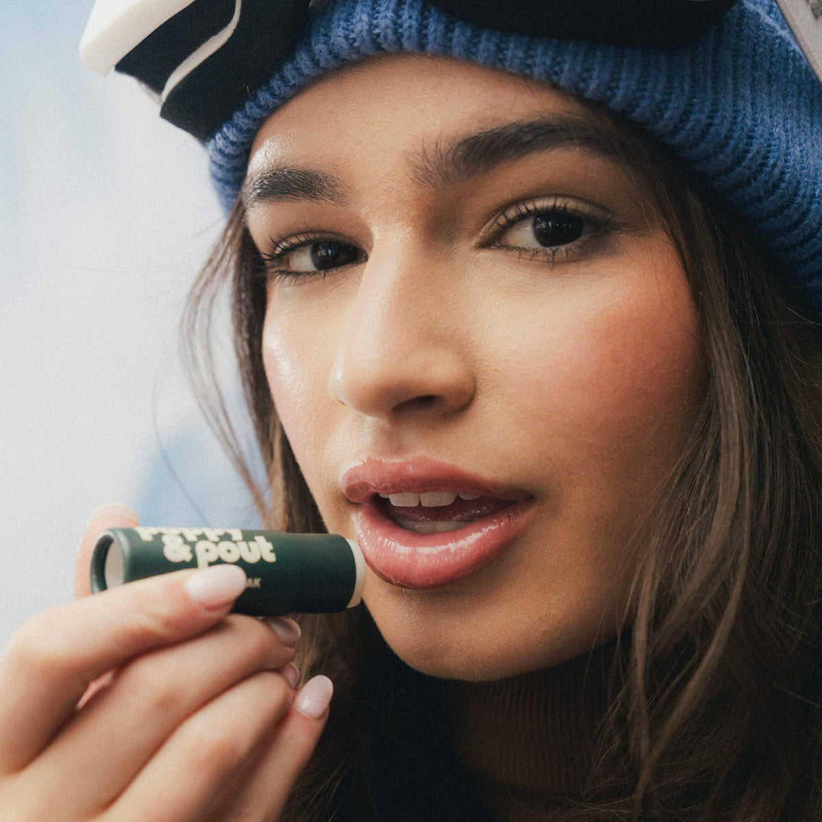 Poppy & Pout - Lip Balm, Retro Ski, Peppermint Peak, Limited Edition