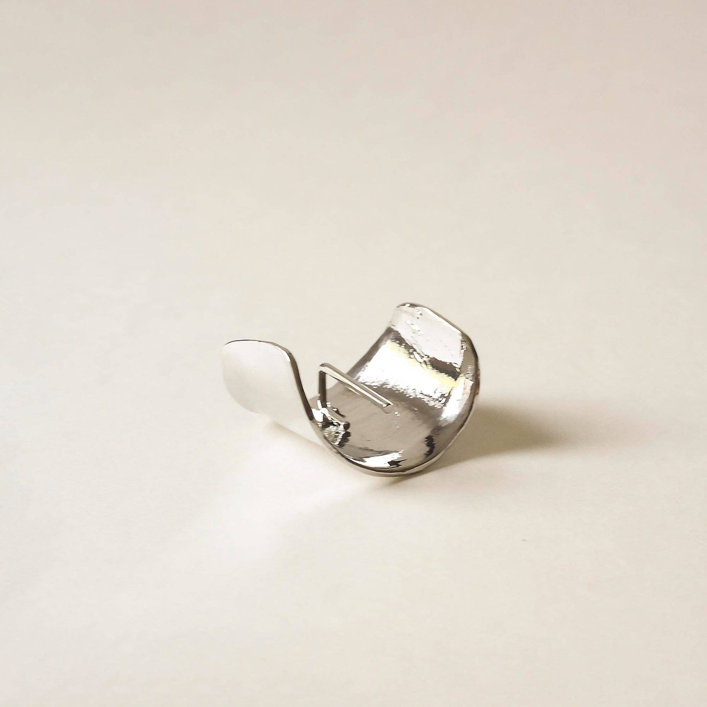 nar'sha - Metal Hair Ponytail Cuff Stick | Silver