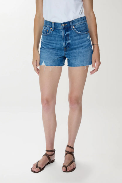 Pistola Nova High Rise Cut Off Denim Shorts - Calling