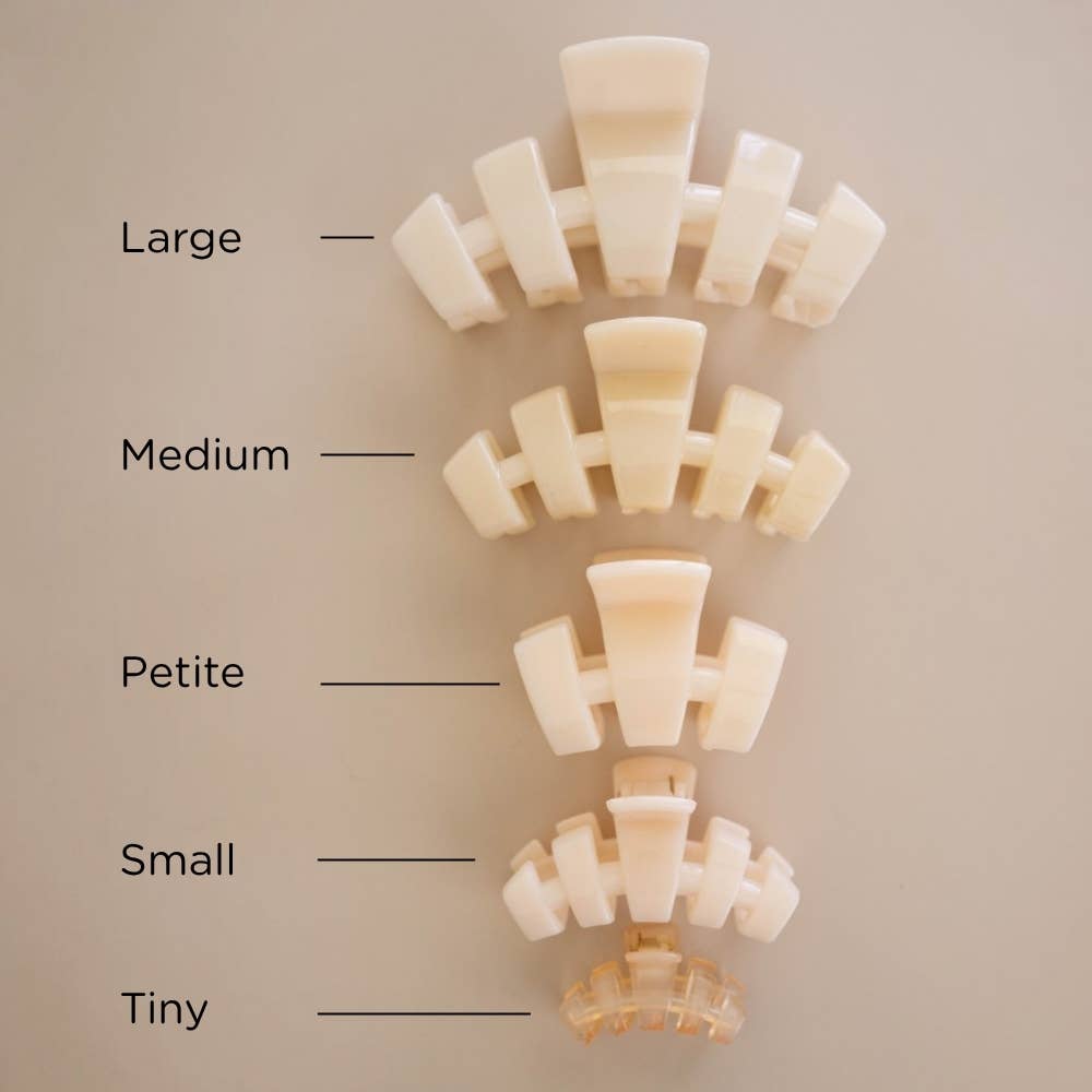 TELETIES - Classic | Almond Beige | Petite | Claw Clip