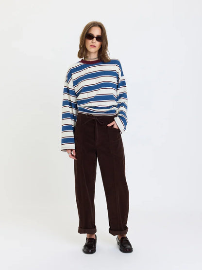 Daze Salinas Easy Long Sleeve Tee - Cove Stripe