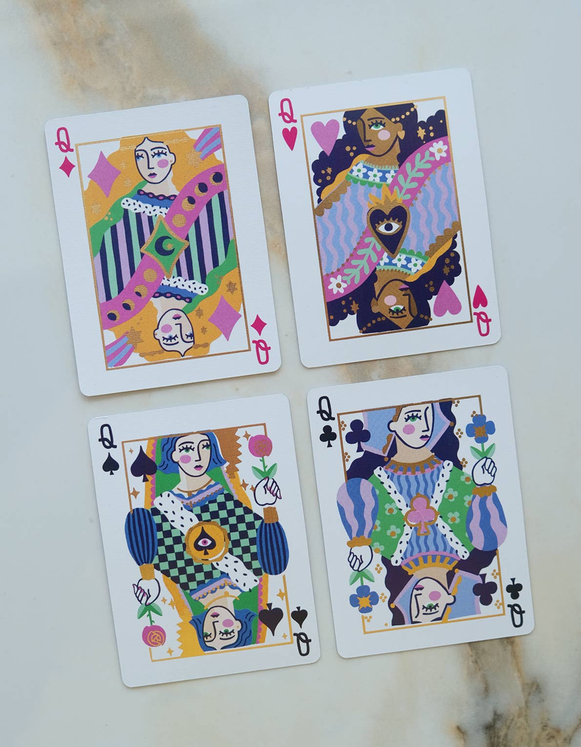 Idlewild Co. - Neon Royals Playing Cards | Standard Deck
