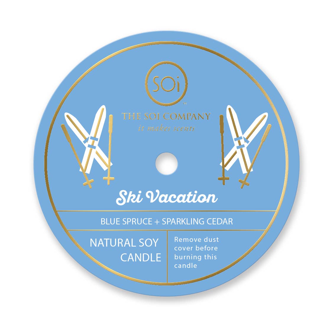 Ski Vacation  12oz  Icon Candle