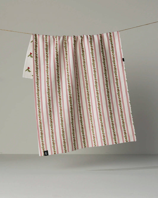 Geometry - Holly Vine Luxe Kitchen Towel - Holiday 2026