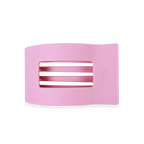 TELETIES - Flat Rectangle Hair Clip | Medium | Merry Pinkmas