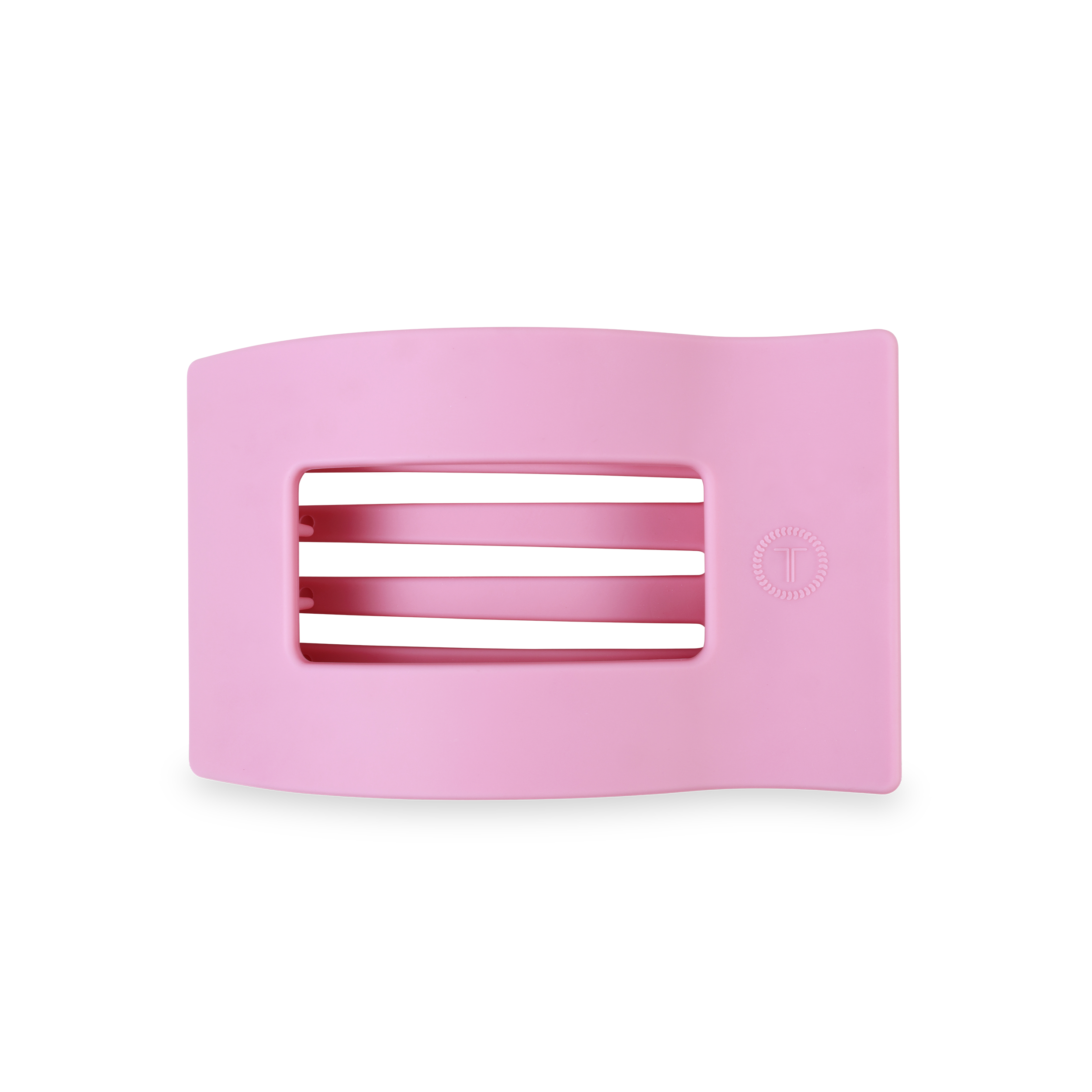 TELETIES - Flat Rectangle Hair Clip | Medium | Merry Pinkmas