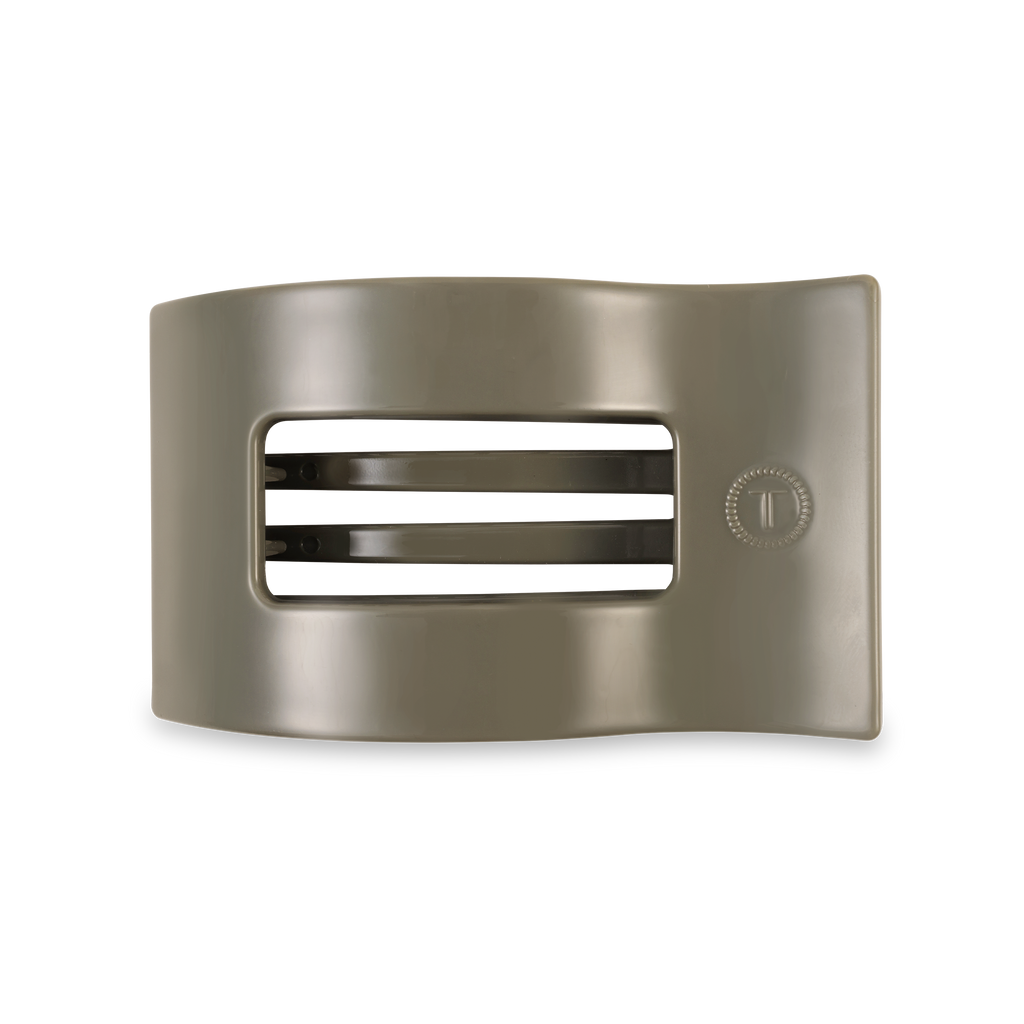 TELETIES - Flat Rectangle Hair Clip | Medium | Sage It Ain't So