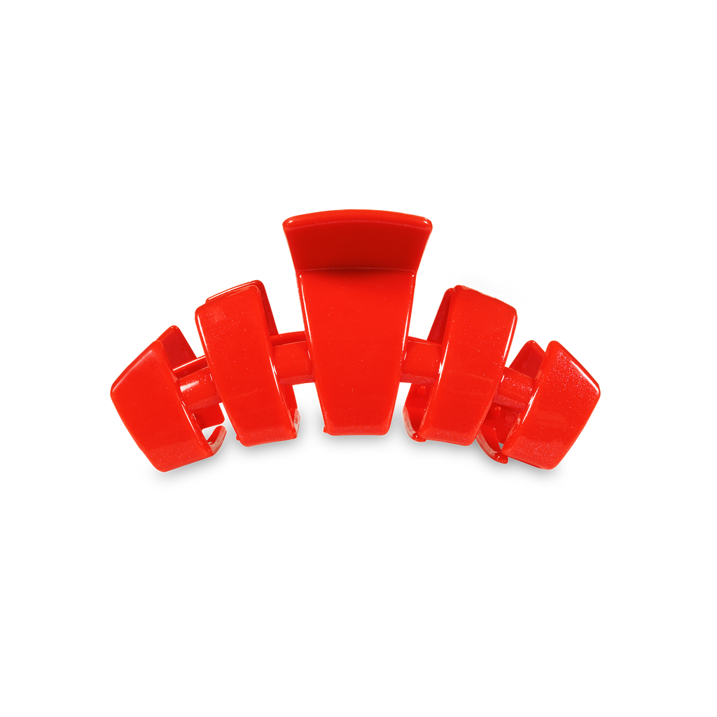 TELETIES - Classic Hair Clip | Small | Rudolph Red