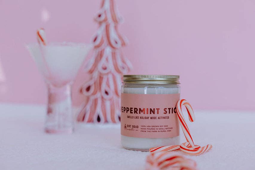 Dirt Road Candle Co - Peppermint Stick Candle