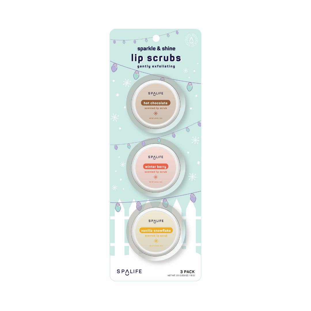 My Spa Life - Holiday Sparkle & Shine Exfoliating Lip Scrub Trio