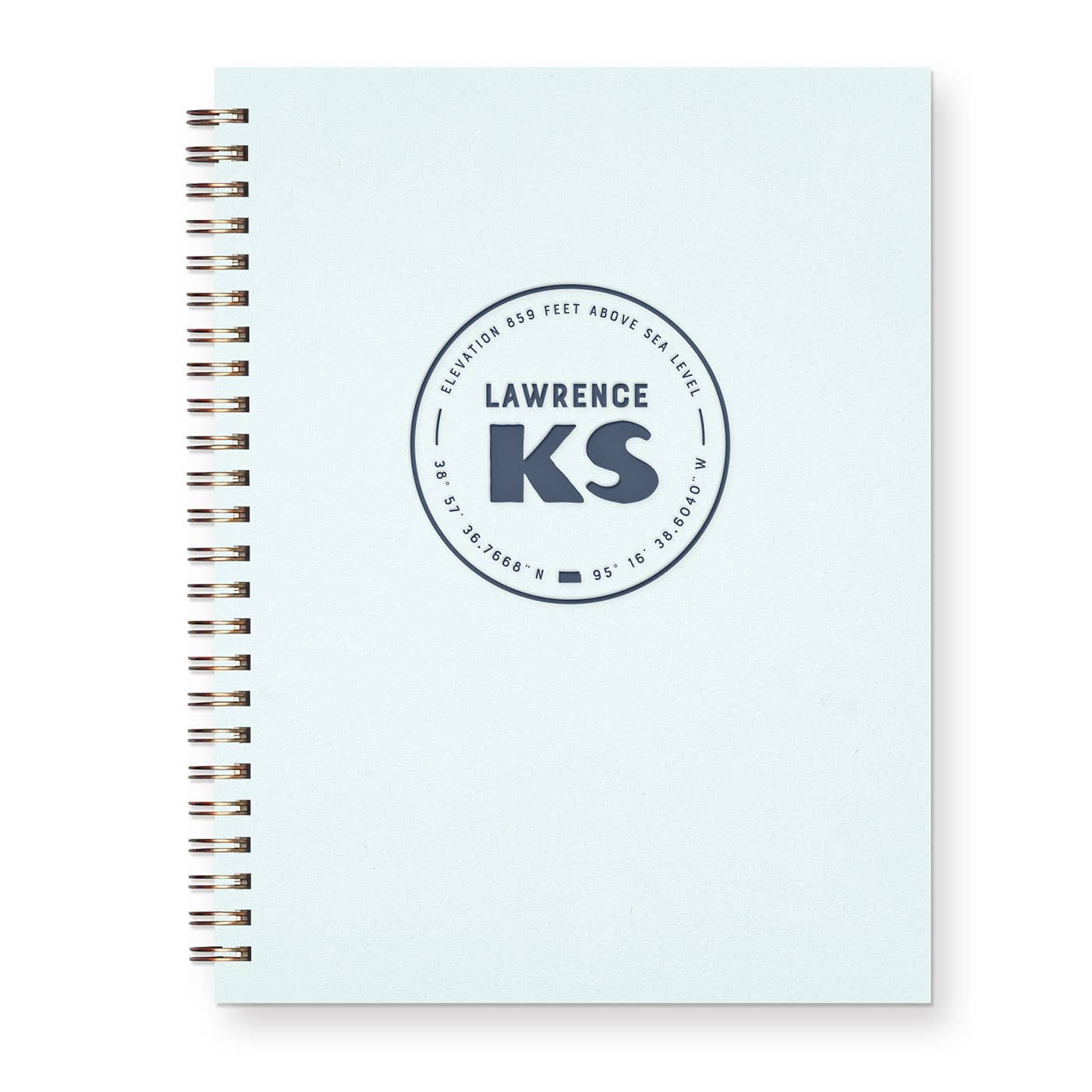 Ruff House Print Shop - Custom City Geotag Journal: Lined Notebook - Atlantic, IA