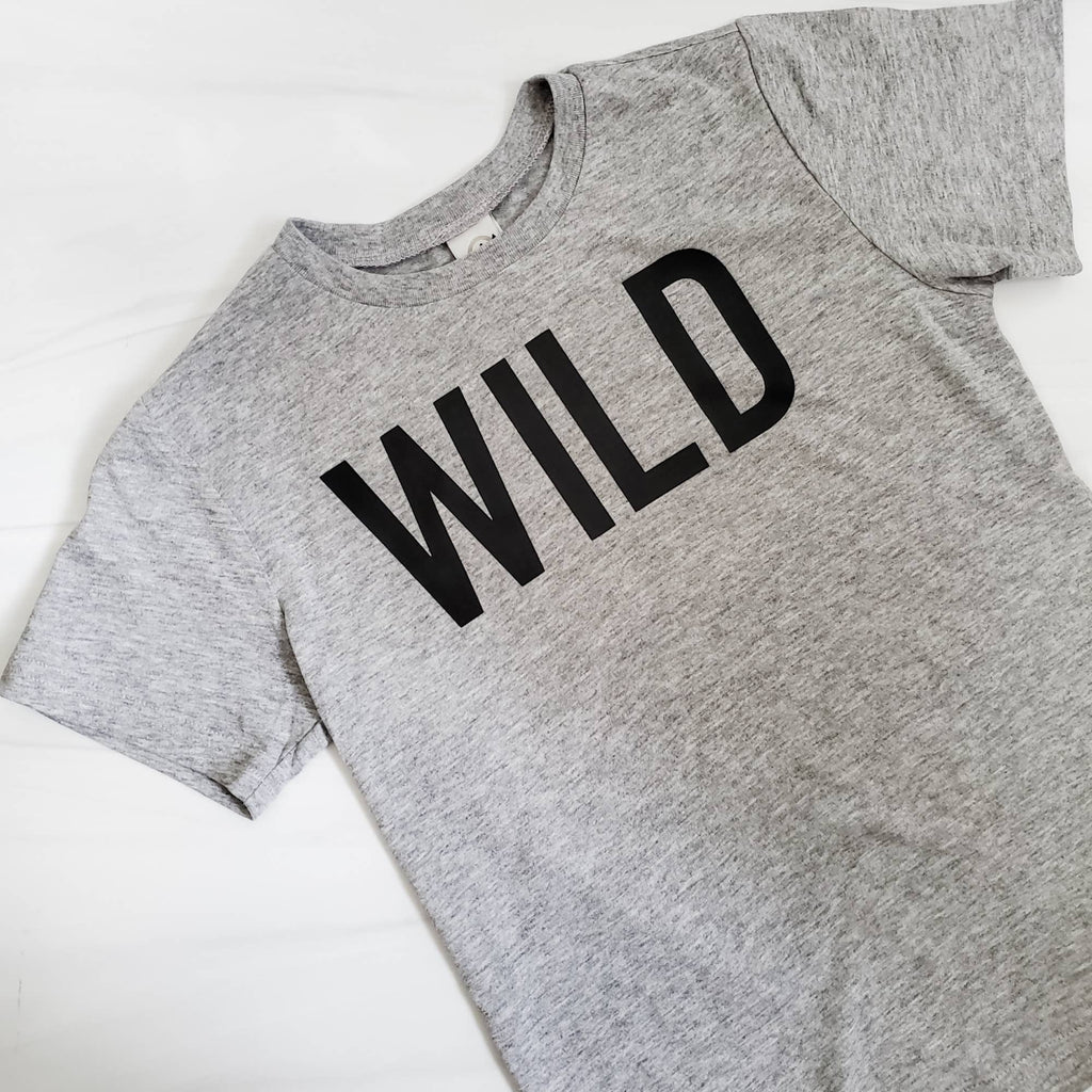 Salt and Sparkle - FERAL Funny Toddler Tee WHITE