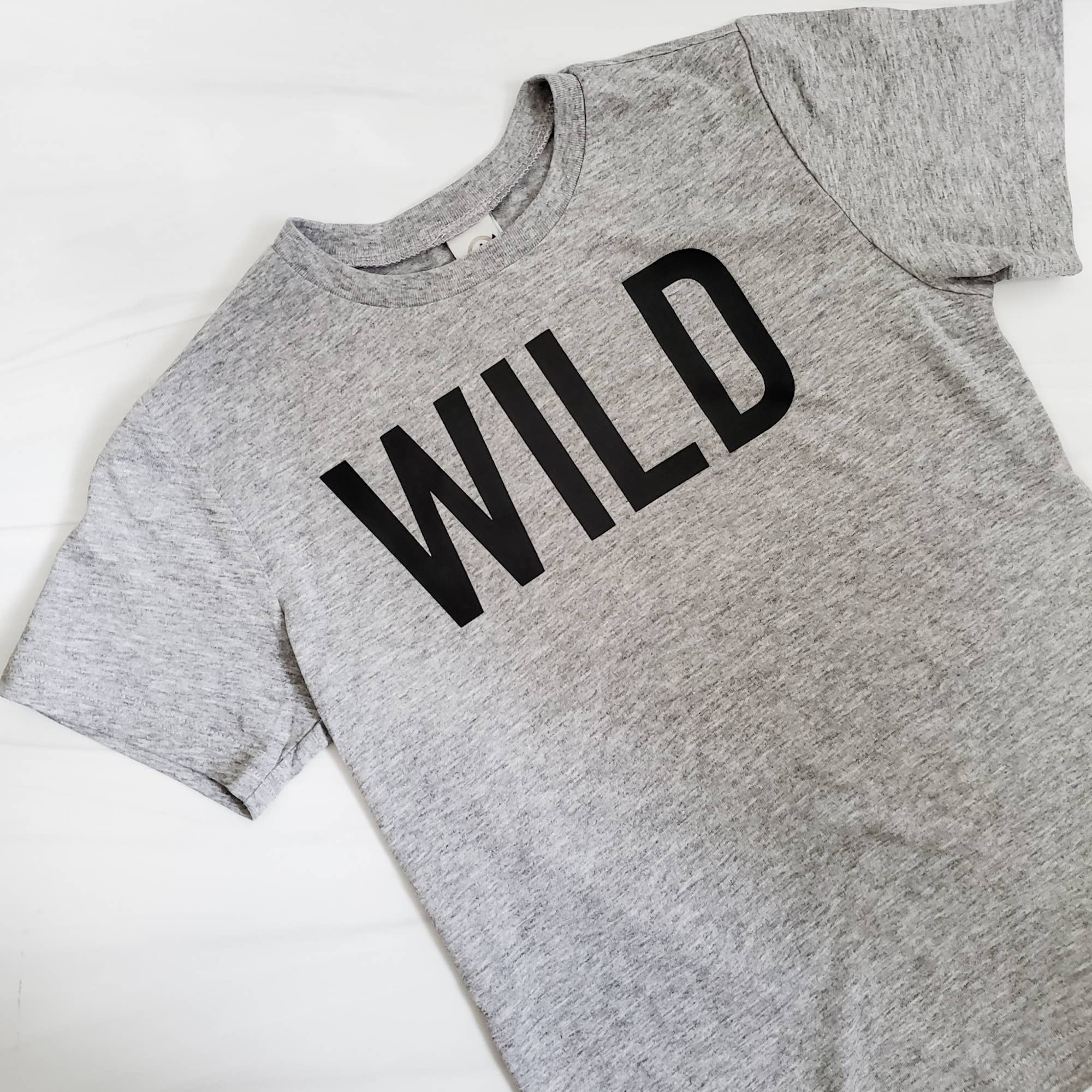 Salt and Sparkle - FERAL Funny Toddler Tee WHITE