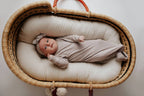 Three Little Tots - Harbor Mist Taupe Knotted Gown