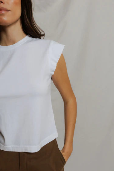perfectwhitetee - Porter Cap Sleeve Tee - Multiple Color Options