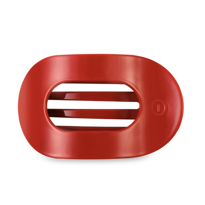 TELETIES - Flat Round Hair Clip | Large | Red Carpet Ready