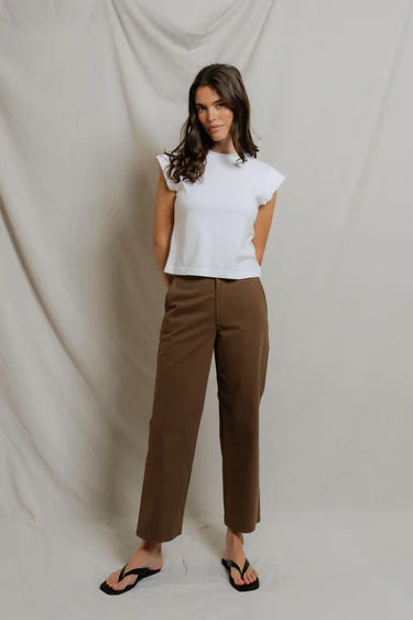 perfectwhitetee - Porter Cap Sleeve Tee - Multiple Color Options